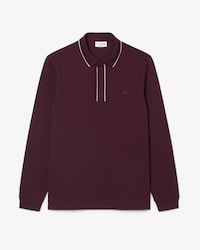 Regular Fit Langmouwig Katoenen Polohemd Paris