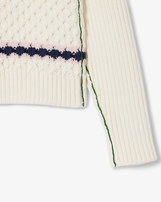 Katoenen Sweatervest met V-hals