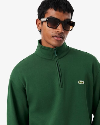 Fleece Sweatshirt met Ritshals