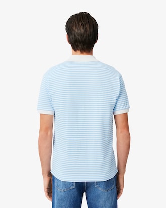Classic Fit L.12.12 Gestreept Petit Piqu&eacute; Polohemd
