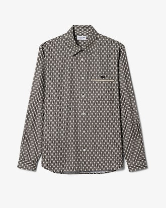 Regular Fit Katoenen Hemd met Print