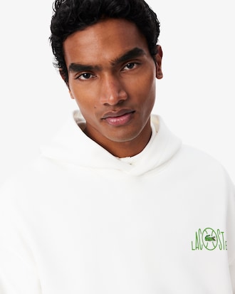 Fleece Hoodie met Multiprint
