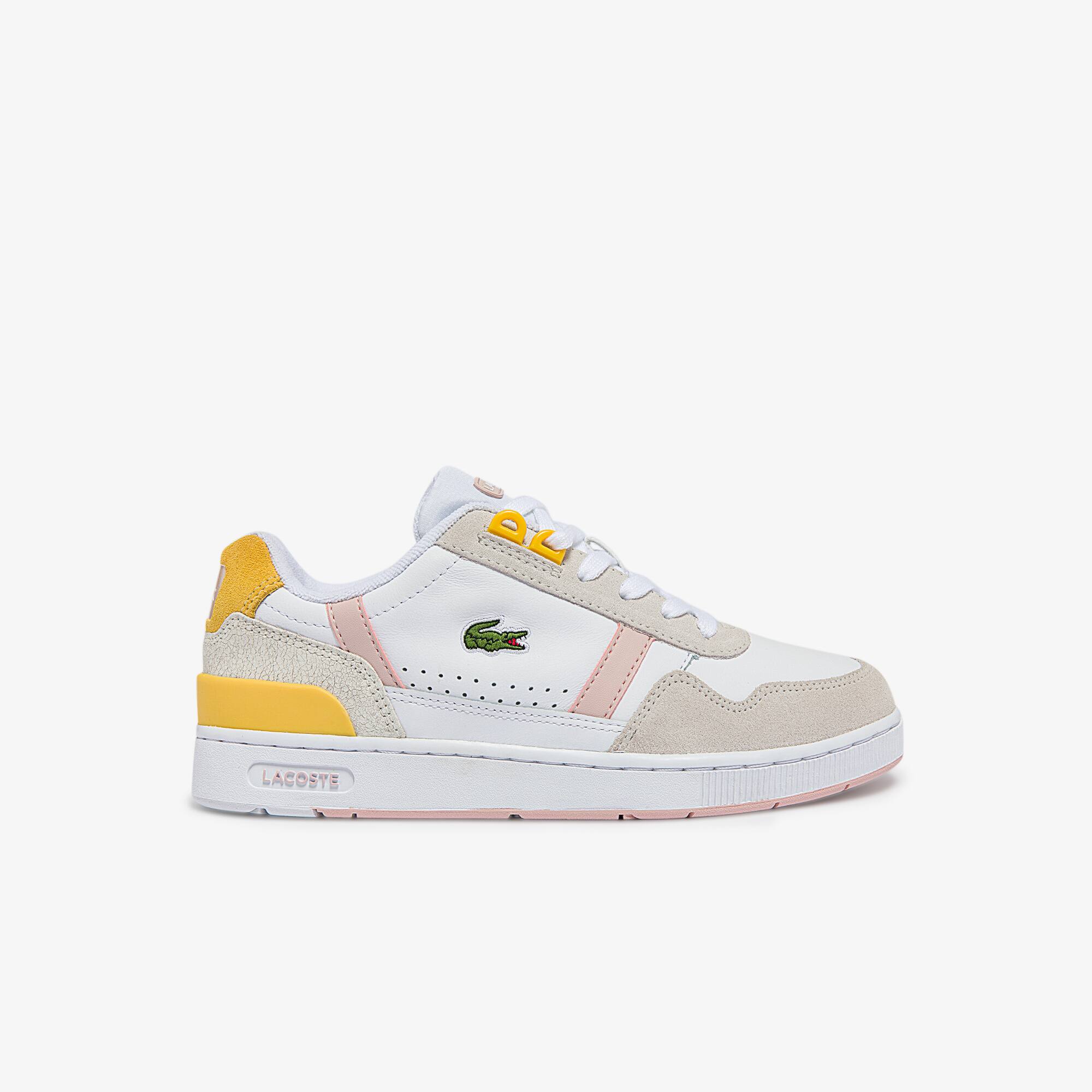 T-Clip-sneakers dames van leer en suède - Damessneakers - Nieuw 2023 |  Lacoste