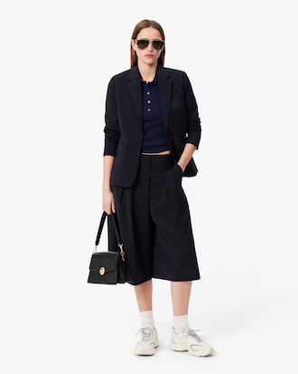 Lacoste-polo dames stretch van katoenpiqué