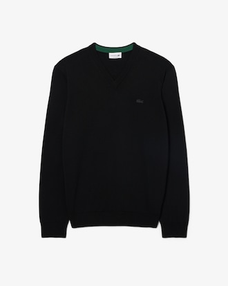 Merinowollen Monochrome Sweater met V-hals