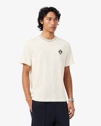 Frans Vervaardigd T-shirt met Badgeaccent