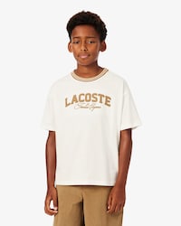Katoenen T-shirt met Lacoste Merk