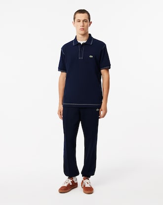 Regular Fit Piqué Sweatbroek