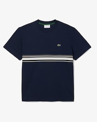 Frans Vervaardigd T-shirt met Gestreepte Band