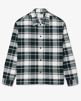 Katoenen Plaid Keperstof Overhemd