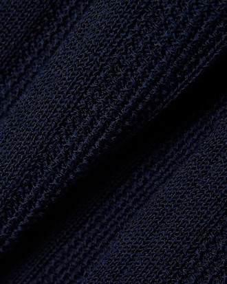 Cardigan met Polokraag van Vloeiende Geribbelde Stof