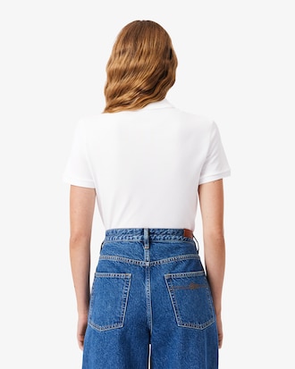 Lacoste-polo dames stretch van katoenpiqu&eacute;