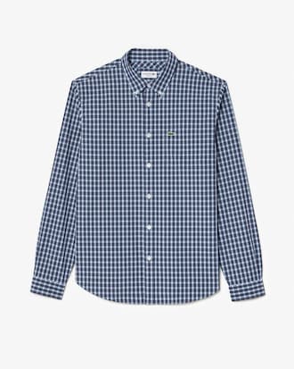 Regular Fit Plaid Popeline Hemd