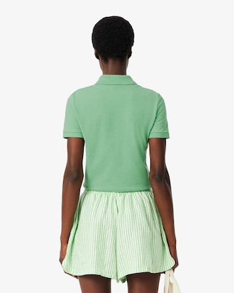 Lacoste-polo dames stretch van katoenpiqué
