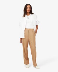 Oversized Flanellen Plooibroek