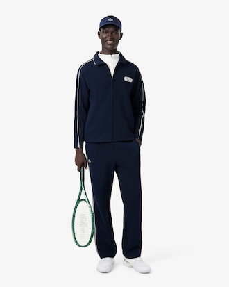 Tennis Heritage Zipped Badge Accent Sweatshirt