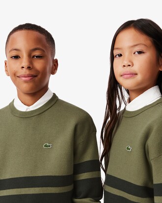 Gestreepte Katoenen en Wollen Sweater