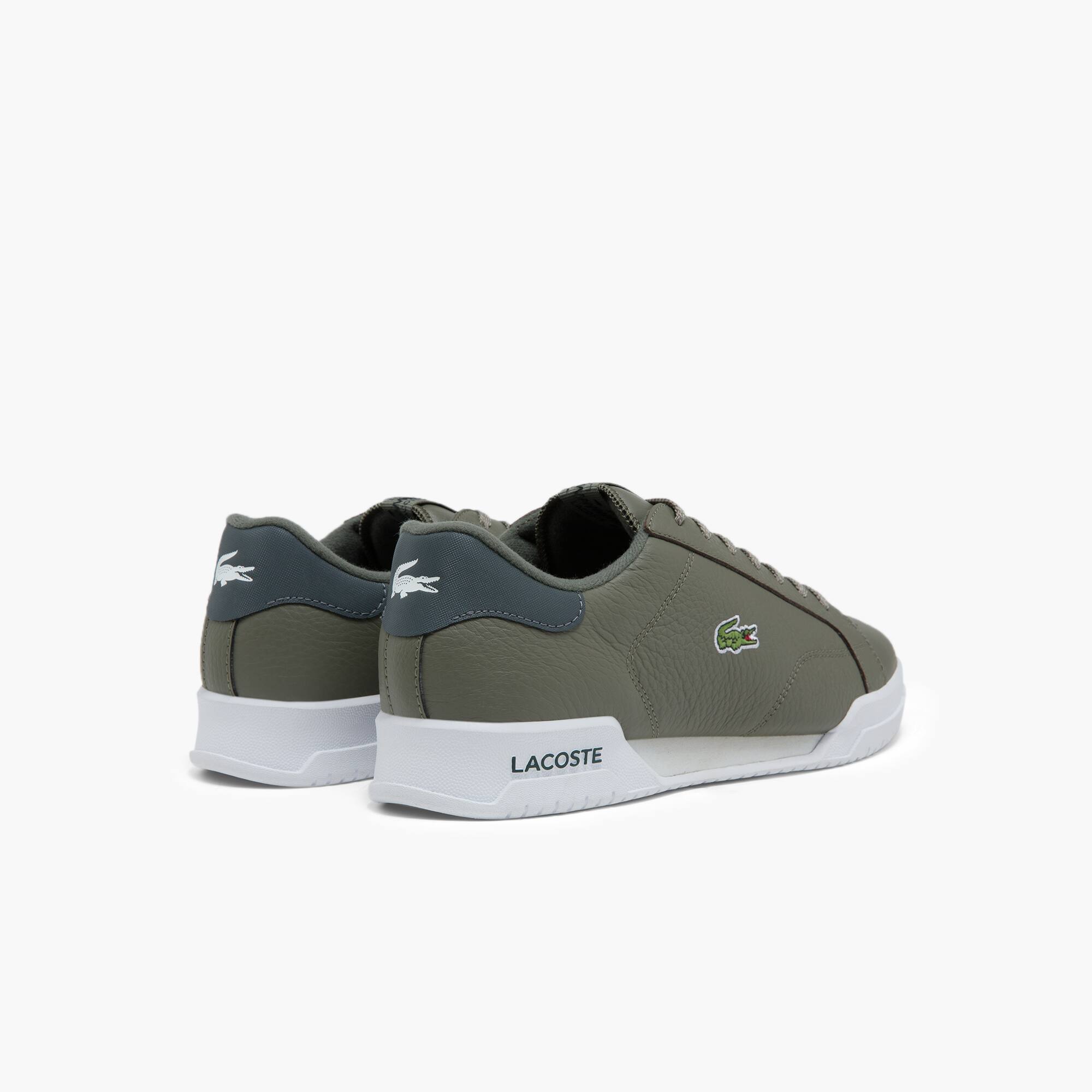 Twin Serve-sneakers heren van leer geperforeerd | LACOSTE