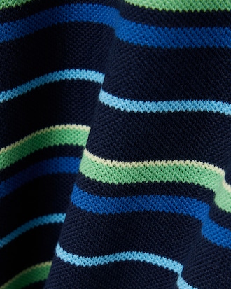 Petit Piqu&eacute; Polo met Contraststrepen