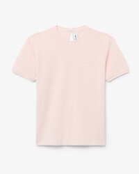 T-shirt van Vloeiend Piqu&eacute; met Geschulpte Versiering