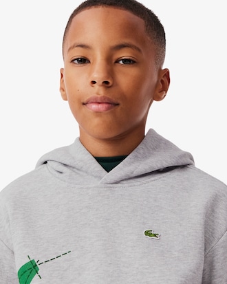 Hoodie met Grafische Krokodil