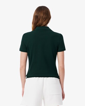Lacoste-polo dames stretch van katoenpiqué