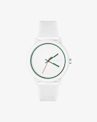 Siliconen horloge met krokodil en 3 wijzers Lacoste.12.12