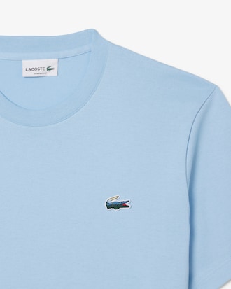 T-shirt van Zware Jersey met Landschapskrokodil