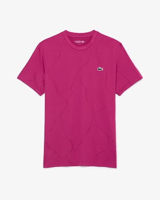 Ultra Dry Jacquard Tennis T-shirt met Krokodil