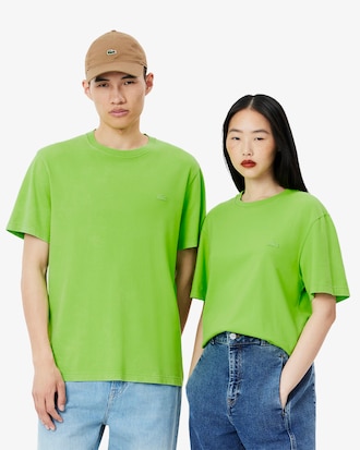 Zwaar Katoenen T-shirt met Gewassen Effect