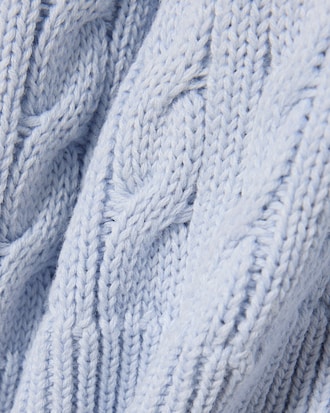 Sweater, Gebreid katoen met kabelpatroon