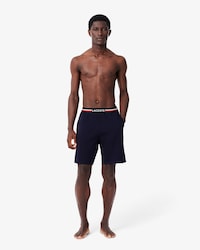Pyjamashort driekleurige boord