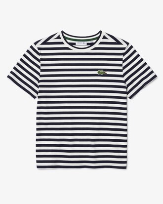 Loose Fit Gestreept Katoenen T-shirt