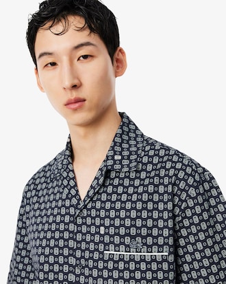 Relaxed Fit Hemd met Print