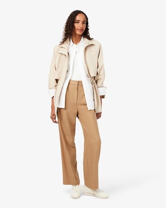 Oversized Flanellen Plooibroek
