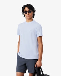 Piqu&eacute; Forensen-T-shirt met Jacquard Merk