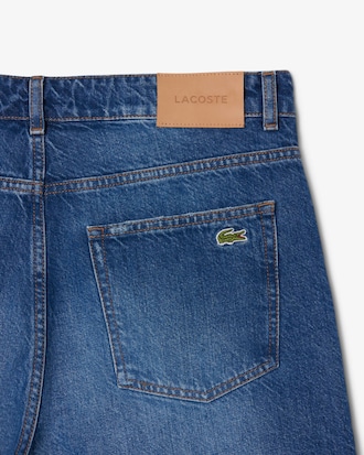 Straight Fit Denim Bermudabroek