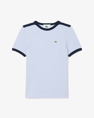 Archiefheruitgave Katoenen Petit Piqu&eacute; T-shirt