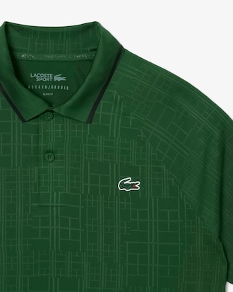 Lacoste Tennis x Novak Djokovic Polo voor op de baan