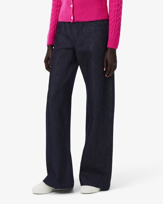 Runway Denim Jeans met Rechte Broekspijpen