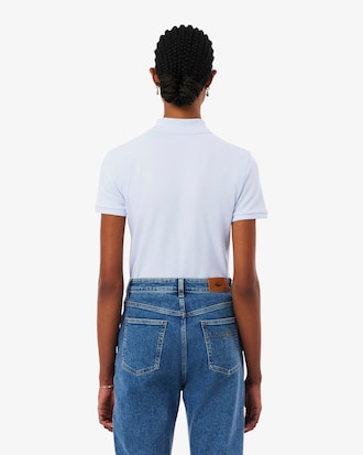 Lacoste-polo dames stretch van katoenpiqu&eacute;