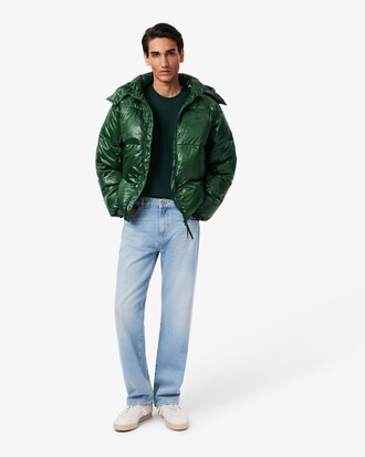 T-shirt van Zware Jersey met Landschapskrokodil