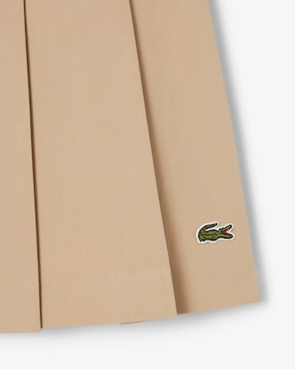 Korte Stretch Katoenen Plooirok
