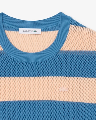 Gestreept T-shirt van Mesh Breistof