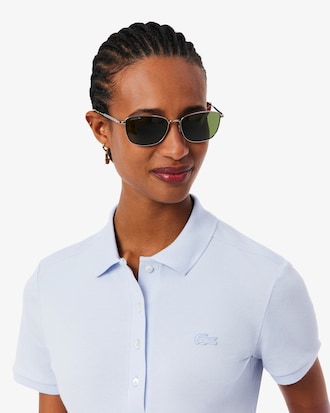 Lacoste-polo dames stretch van katoenpiqu&eacute;