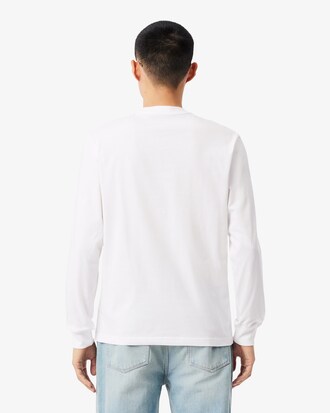 Langmouwig Katoenen T-shirt