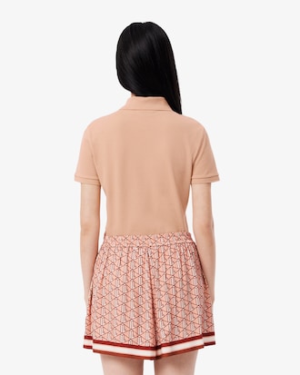 Lacoste-polo dames stretch van katoenpiqué