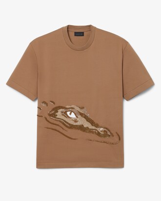 Runway T-shirt met Kraalkrokodil