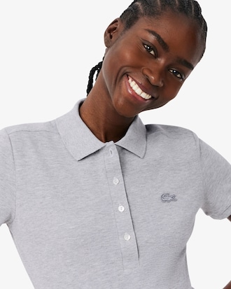 Lacoste-polo dames stretch van katoenpiqu&eacute;