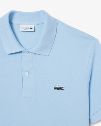 Classic Fit Piqu&eacute; Polo met Landschapskrokodil